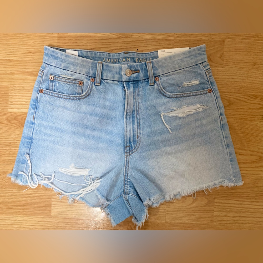 Distressed American Eagle denim shorts